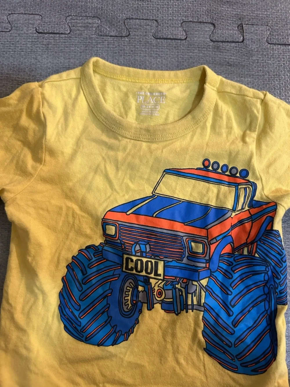 Boys Graphic Tees - Yellow Monster Truck & Olive Soccer Ball (2 shirts)